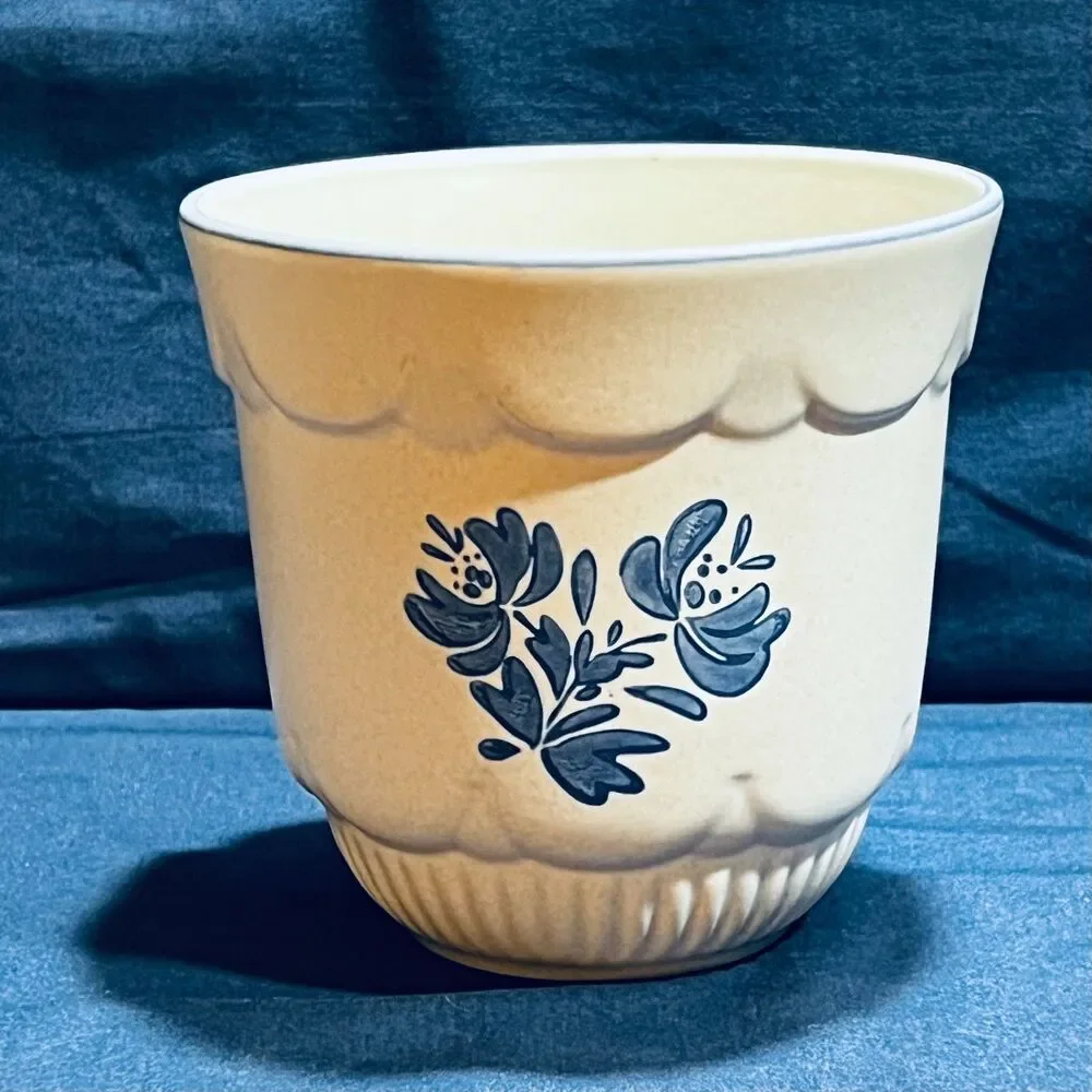 Vintage Pfaltzgraff Yorktowne Stoneware Flower Pot Planter – 1982 FTD Co-Brand